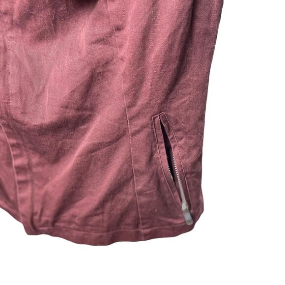 The BRAND Label Faux Leather/Cotton Moto Jacket, Side Zip, Trendy, Weekend, XS - Picture 4 of 7